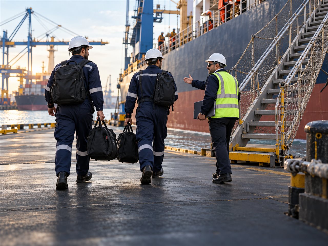 Crew Change & Ship Spares Services — representative maritime service image